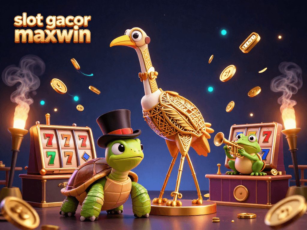 Experience the excitement of slot gacor maxwin with dynamic characters at a speakeasy bar.