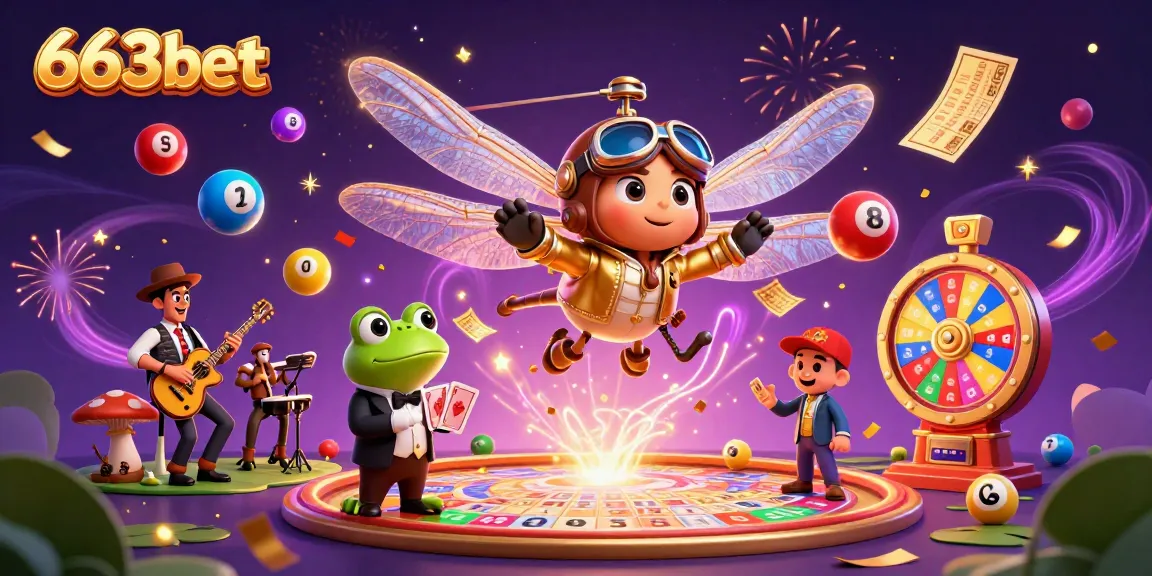 Experience the excitement of 663bet with lively characters and dynamic casino elements.
