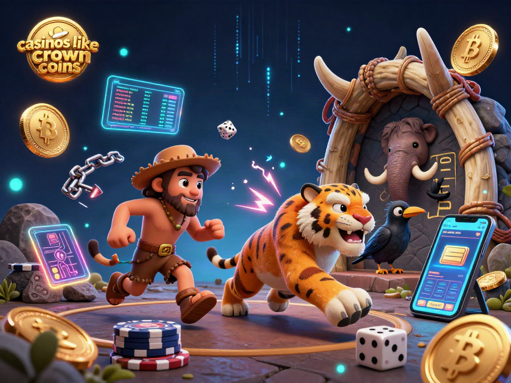 Engage with casinos like crown coins through vibrant gameplay, showcasing immersive casino activities and digital interfaces.