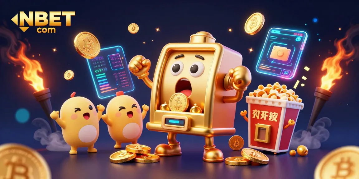 Spin and win at NBET com's exciting slot machines with glowing coins and vibrant elements!