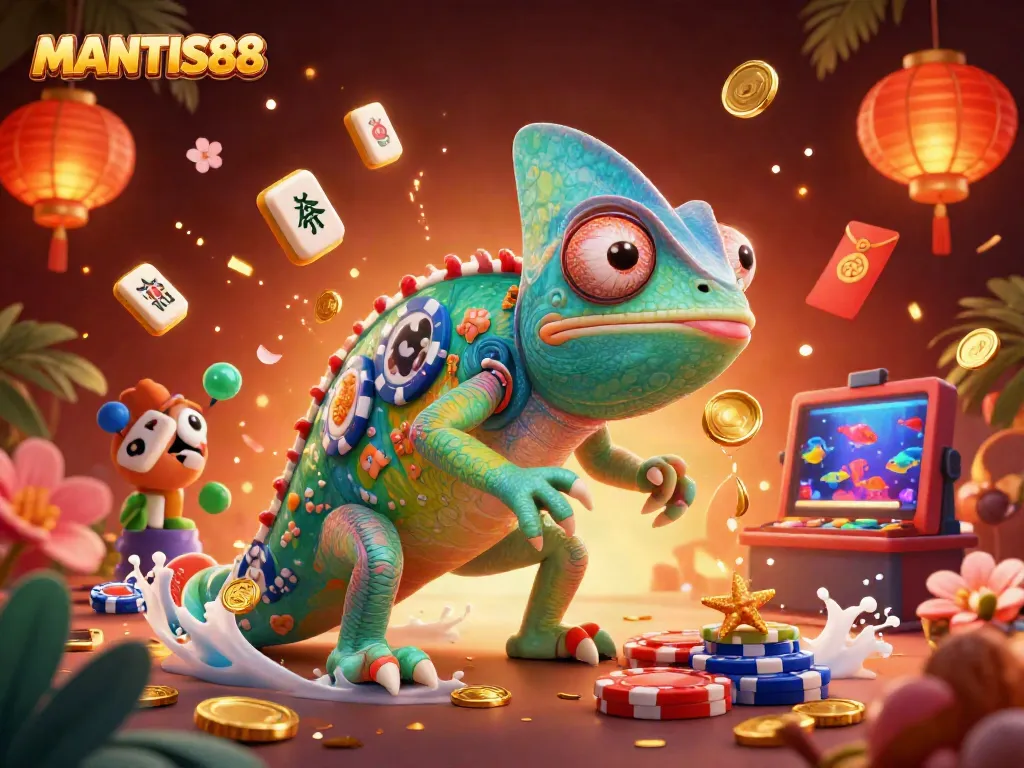 Engage in MANTIS88's thrilling underwater fish shooting game with vibrant visuals and dynamic play.