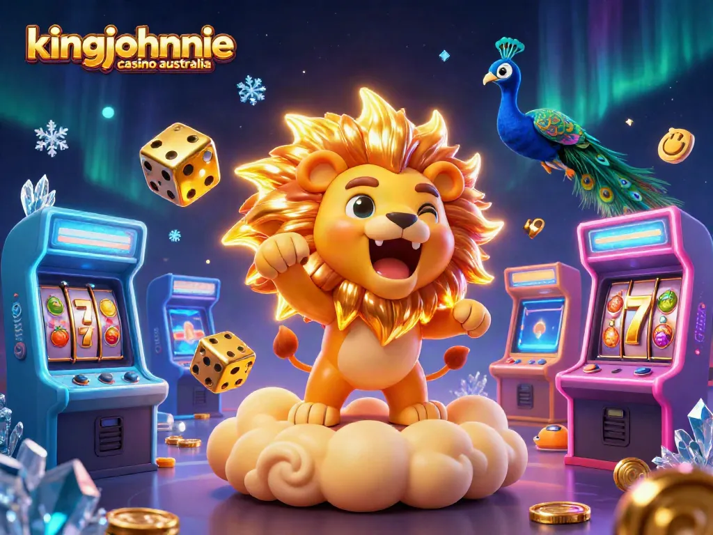 Experience the excitement at kingjohnnie casino australia with vibrant 3D visuals of gaming and rewards.