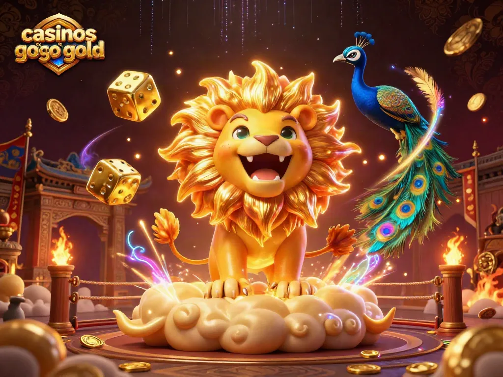 Experience the thrill of games like Go Go Gold with this vibrant casino illustration