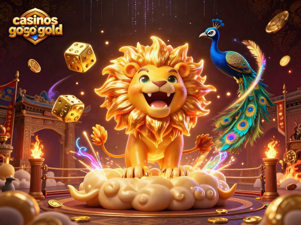 Experience the thrill of games like Go Go Gold with this vibrant casino illustration