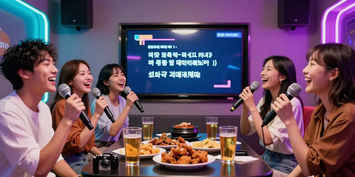 강남 달토에서 친구들과 함께 노래하는 즐거운 모습