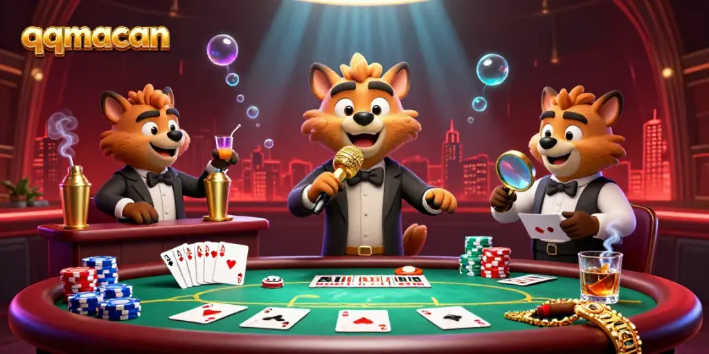 Experience laughter and excitement with the hyena crew at qqmacan's casino club, showcasing comedy and gaming.