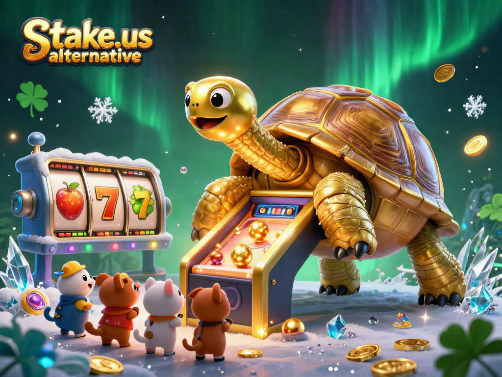 Engage in thrilling games at stake.us alternative with exciting golden tortoise pinball and slot reels.