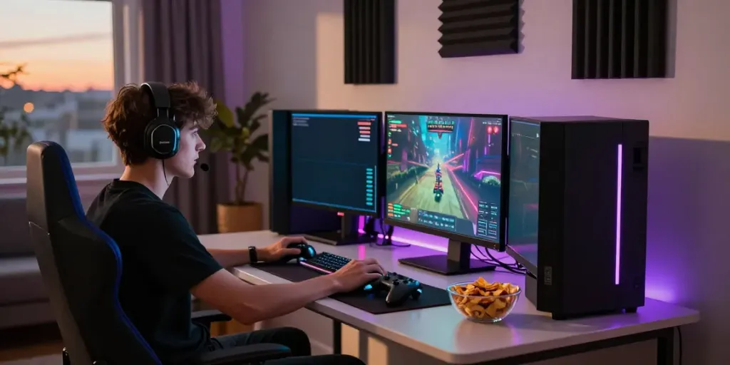 Engaging gameplay at home using batman138login, showcasing a modern gaming setup and immersive atmosphere.