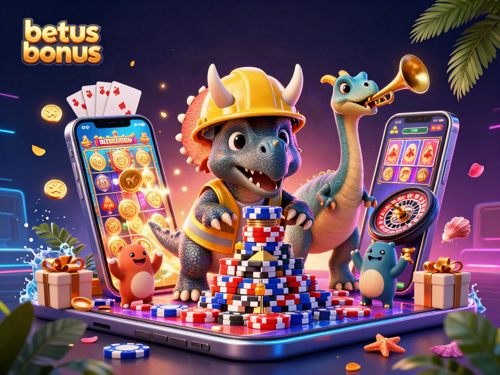 Join the fun of BetUS bonuses with vibrant 3D characters and casino elements in exciting gameplay.
